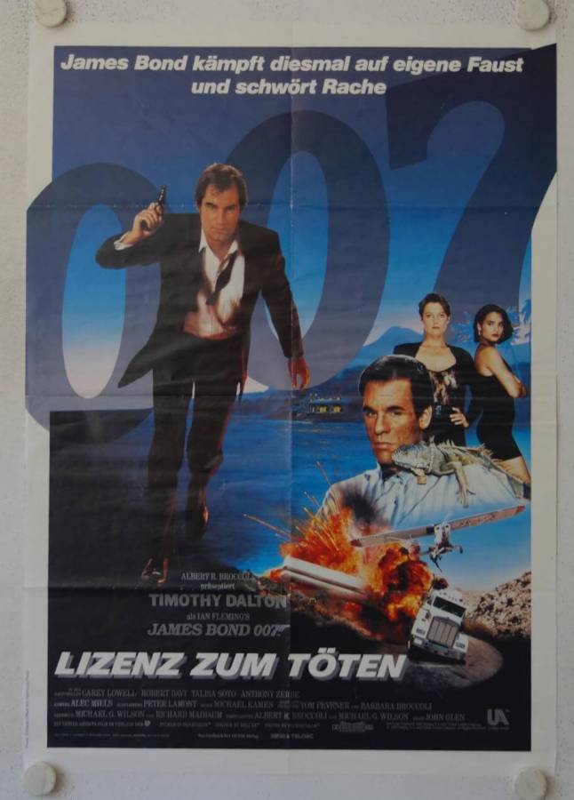 Licence to Kill original release german movie poster